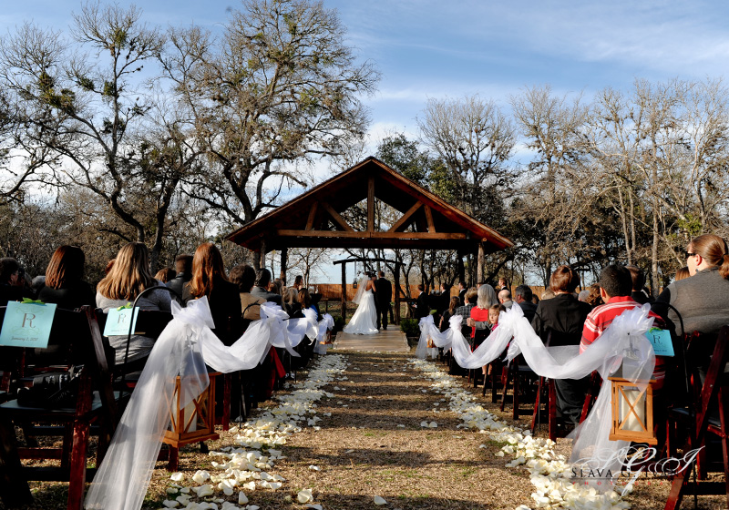 Texas outdoor wedding ceremony
